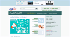 Desktop Screenshot of classificados.infonet.com.br