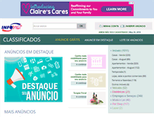 Tablet Screenshot of classificados.infonet.com.br